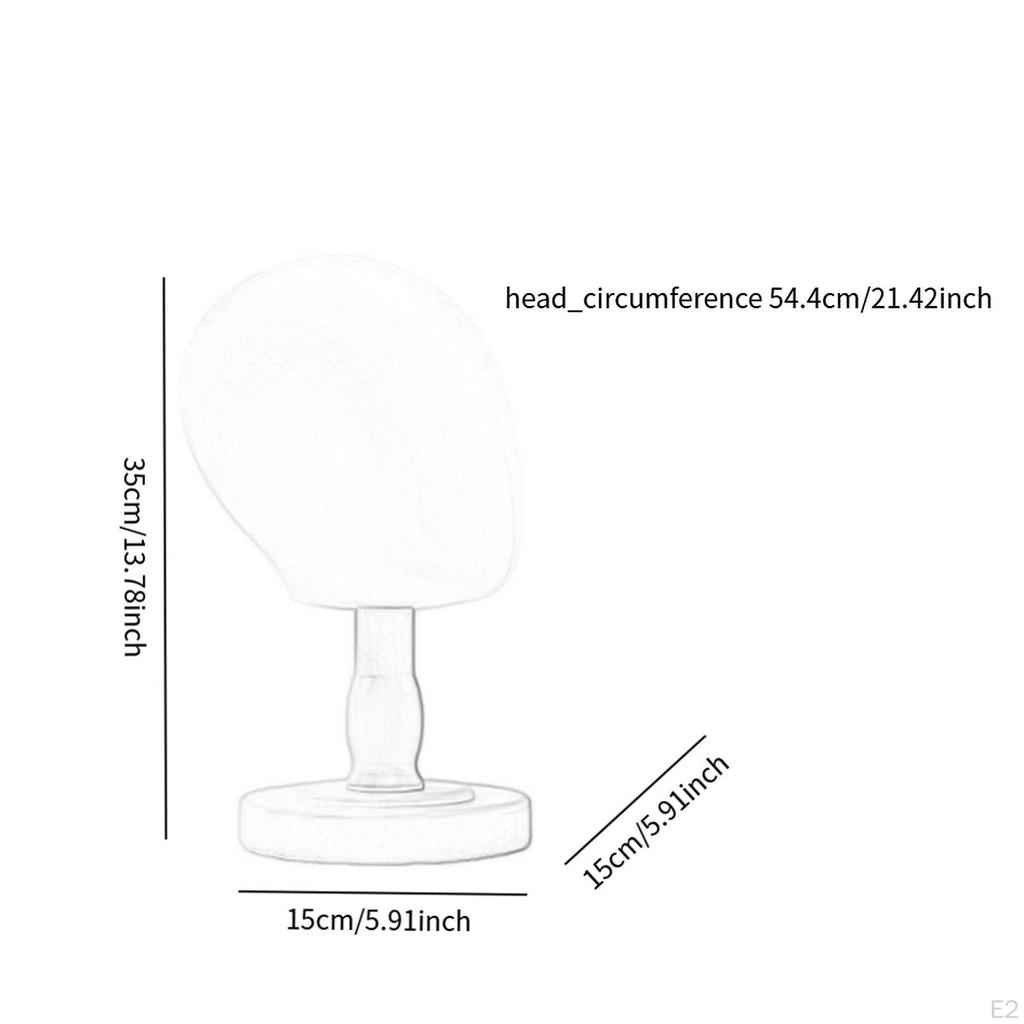 Hat Display Holder Making Styling Head Manikin for Hairpiece Headphone