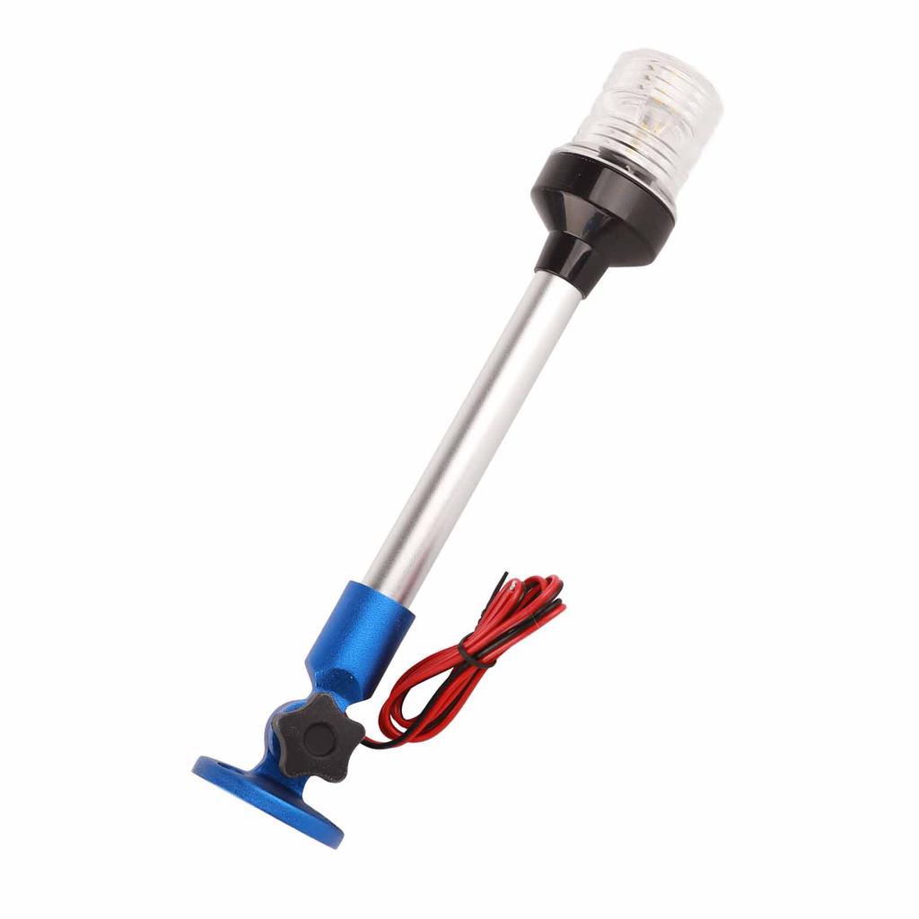 LED Navigation Anchor Light 2nm IP66 Waterproof Fold Down All Round 360 Degrees Boat Stern Lamp for Yachts MarinesBlue