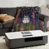 Classic Cartoon T-Totoro-S Cute Blanket Soft Warm Furry Throw Super Kids Toys Bed Sofa Car Cradle