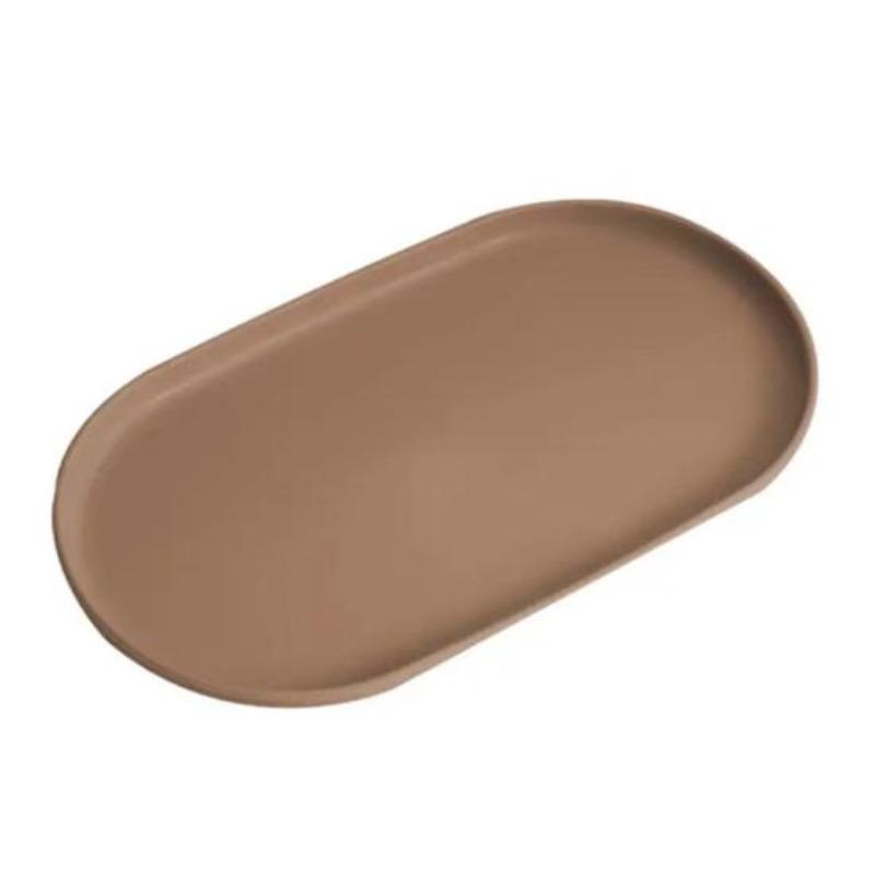 Stackable Fruit Plate Oval Shaped Reusable Dessert Tray Thickened Food Serving Platter for Camping