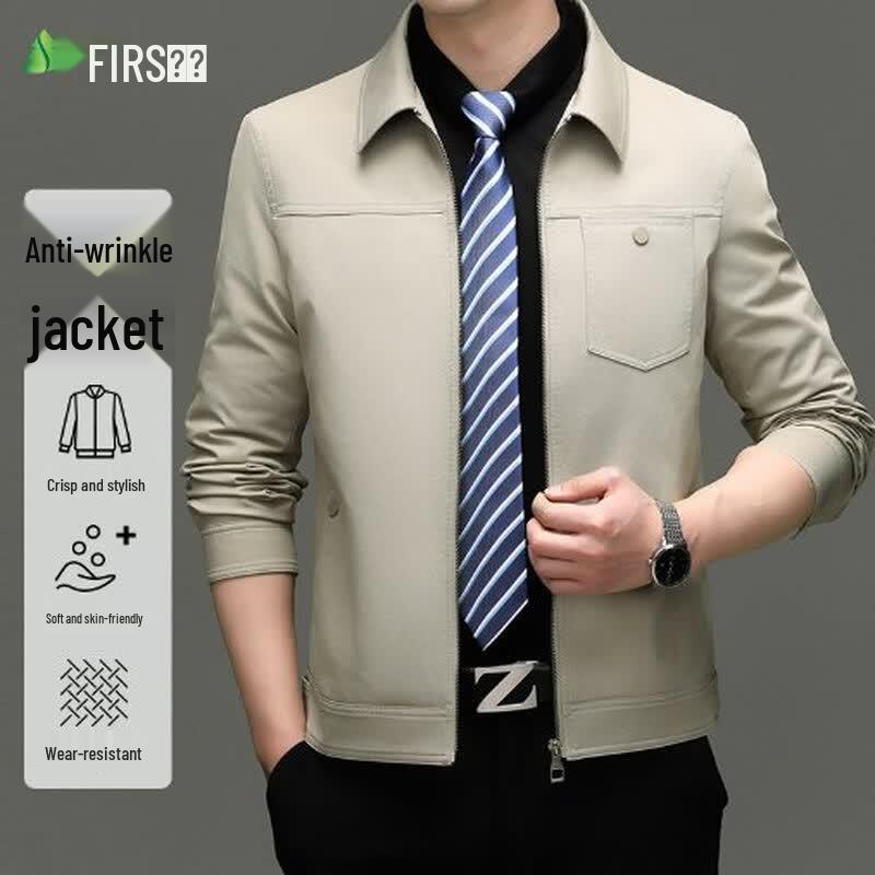 Shanshan Men s Anti-Wrinkle Business Casual Lapel Jacket 4XL