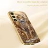 Tiger Electroplated Glass Phone Case Suitable for Samsung Galaxy S26 S25 S24 S23 S22 S20 FE/Ultra/Plus Anti Fall Back Cover