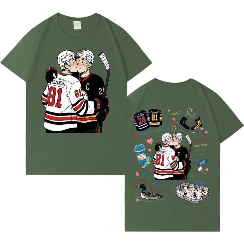 Heated Rivalry Ilya Rozanov Shane Hollander Trendy Graphics Tee Mens Womens Classic T Shrits ONeck Hip Hop Casual Sports Tshrit