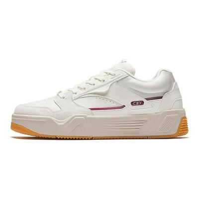 C37 Series Trendy Casual Non-Slip Shock Absorbing Wear-Resistant Low-Top Skate Shoes Men Sneakers White Red 912448081-4