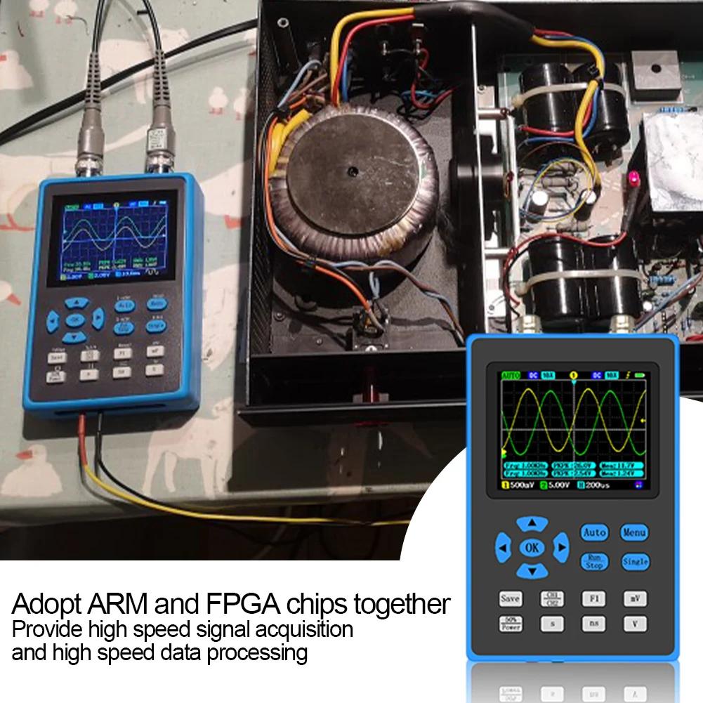 

Digital Mini Handheld Oscilloscope 500M Sampling Rate Dual Channel Storage Oscilloscope Kit 28inch Large Screen Car Repair Tool