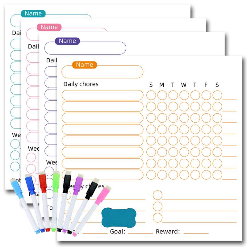 Soft Magnetic Reusable Message Board: Erasable, Movable, and Ideal for Office Meetings or as a Refrigerator Sticker. In Stock.