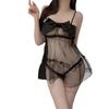 Erotic Underwear Bow Suspenders Transparent Tulle Sexy Women Free To Take Off Emotional Fun Clothes