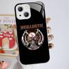 Music Band M-Megadeth Tempered Glass For Iphone 14 13 12 11 Pro Mini XS MAX 14Plus X XS XR Cover