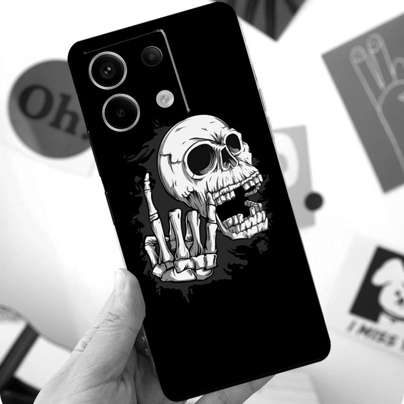 Rock and Roll Totenkopf Hülle Für Xiaomi Redmi Note 14 10 11 12 13 Pro 11S 12S Hülle Für Redmi 15 15C 13C 12C 10C 14C