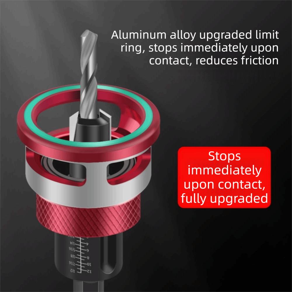 5pcs/box Smooth Drilling Countersink Drill Bit Two-Flute Drill Bit Hidden Screw Installation