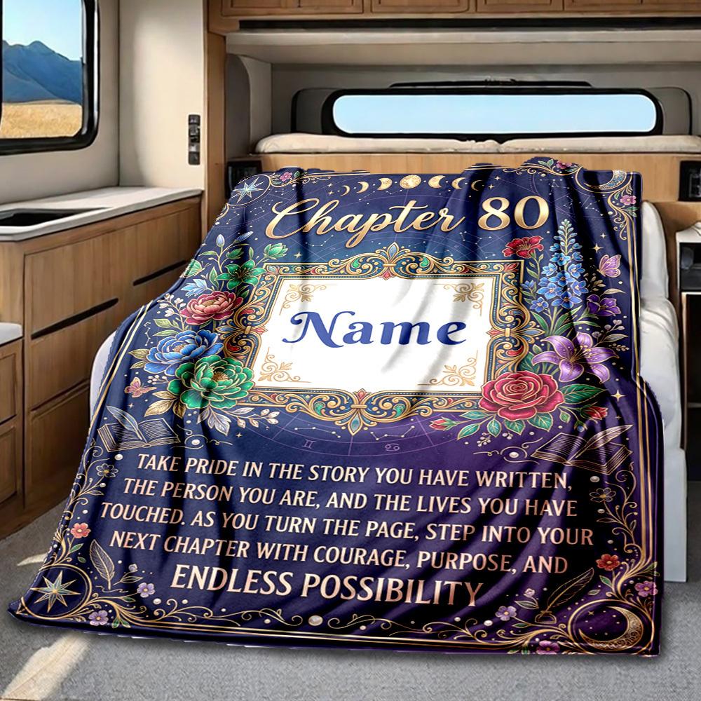 90Th Birthday Celebration Personalized Name Blankets Throws Suitable For Outdoor Use Camping Picnics Travel Sofas Pets Offices And Birthday Giftsd18