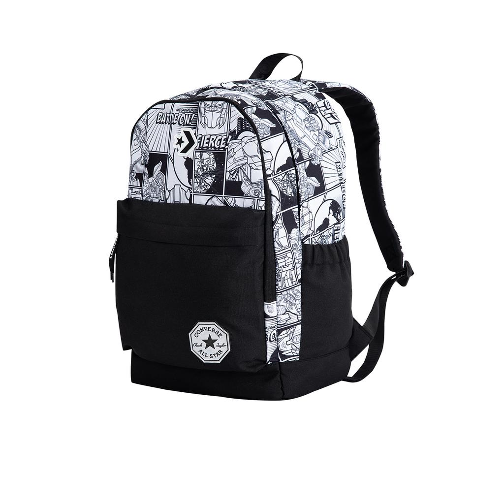 New Converse Transformers Co branded Polyester Backpack Unisex Jet Black CV2443017PS-001