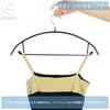 Gofuch Non-Slip Hangers, 20-Piece Set, Black, Stylish Storage Hangers, Prevents Clothes from Slipping, Suitable for Wet and Dry Use, Slim Fit, for Jac