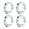 Uxcell Zinc Plated Carbon Steel Shaft Collars, Set Screw Clamp Collars, Silver Tone, 40mm Inner Diameter, 4 Pieces