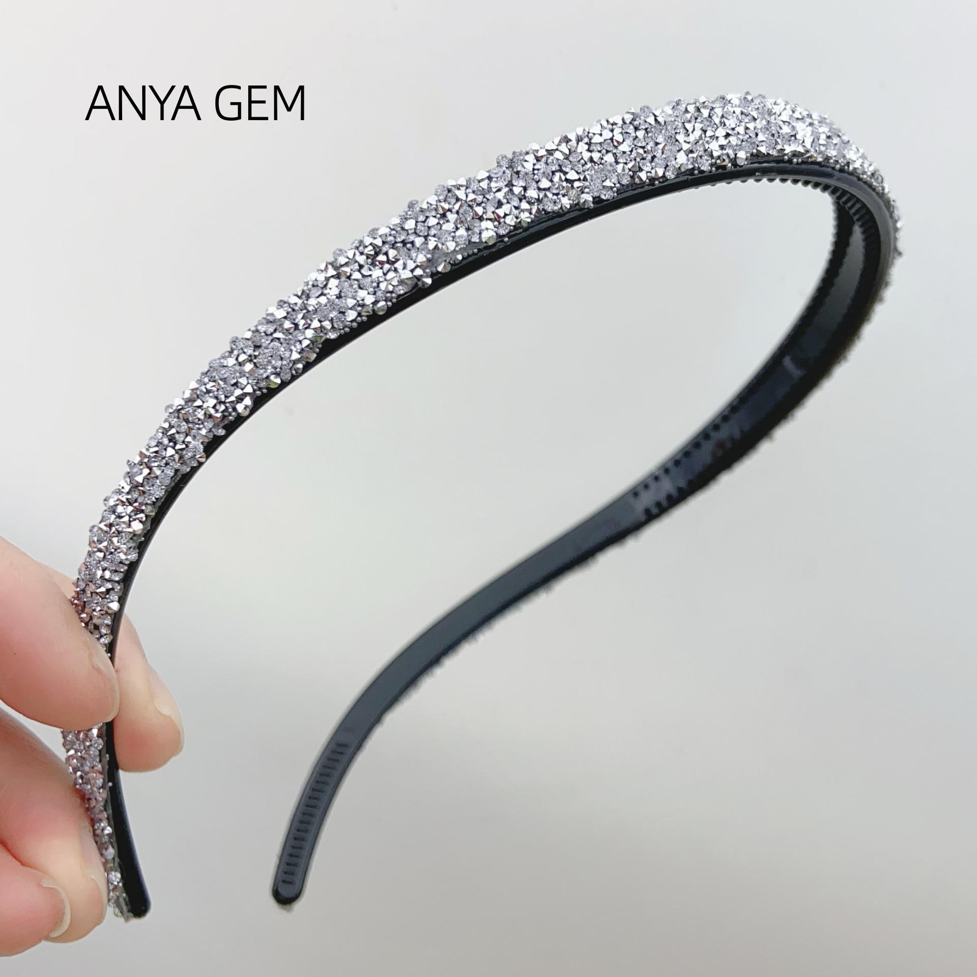 

Rhinestone Curved Glasses U-Shaped Headband: New Lady s Hair Accessory for Face Washing