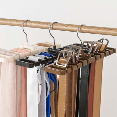 Cintre pour vêtements de maison, salon, ceinture à cravate, porte-écharpe, armoire, placard, organisateur rotatif, crochets de rangement antidérapants