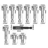 10pcs/set Magnetic Positioning Screwdriver Bits Hex Shank Drill Bit Locating Batch Head  Furniture