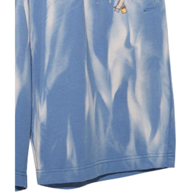 New Era Tie-Dye Logo Embroidered Sports Straight Leg Shorts Unisex shorts Blue 13350883