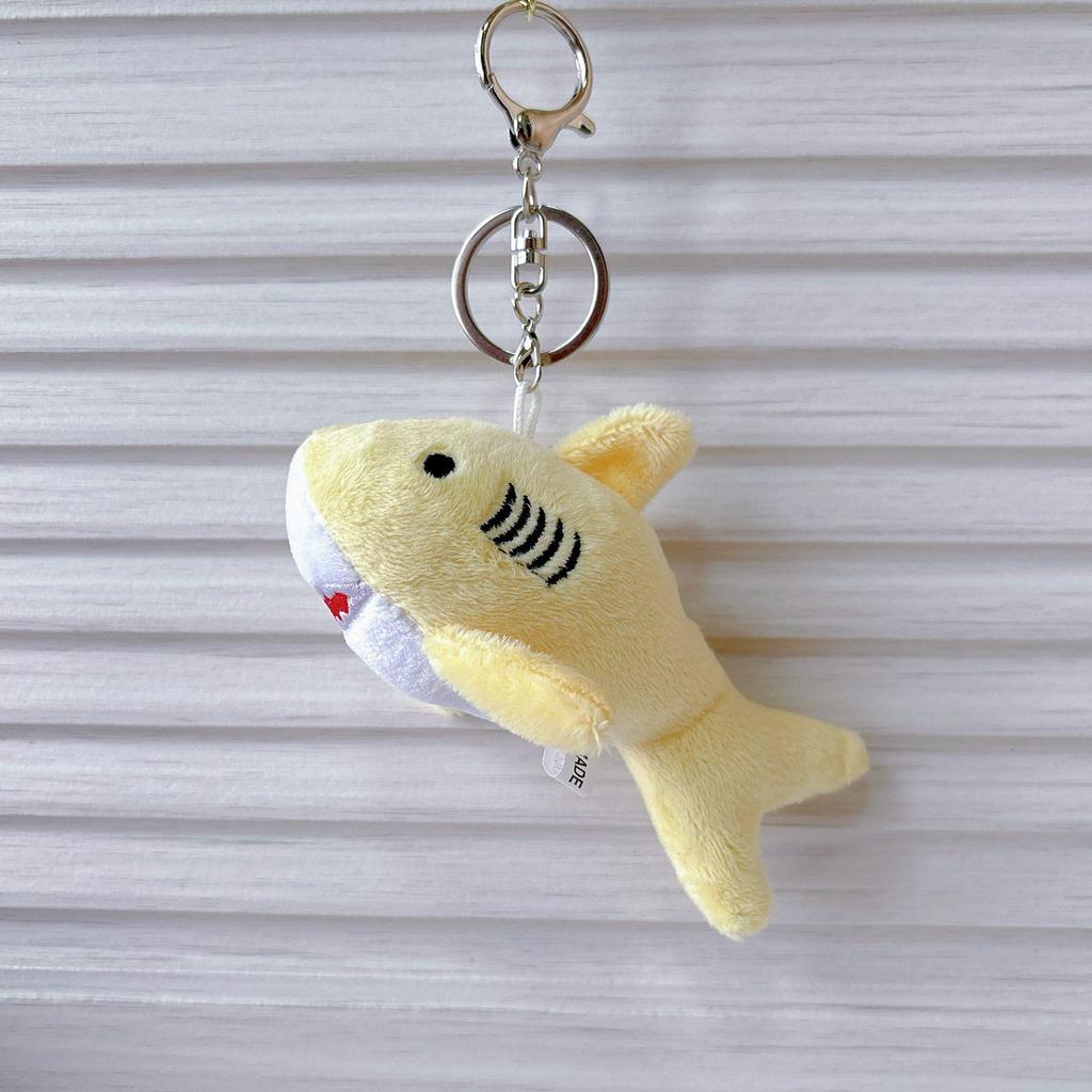 Cute Shark Plush Whale Keychain Toy - Marine Life Bag Charm Doll