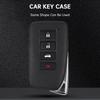 Alloy Aluminum TPU Soft Film Car Key Gray Case Cover For Lexus IS GS ES RX
