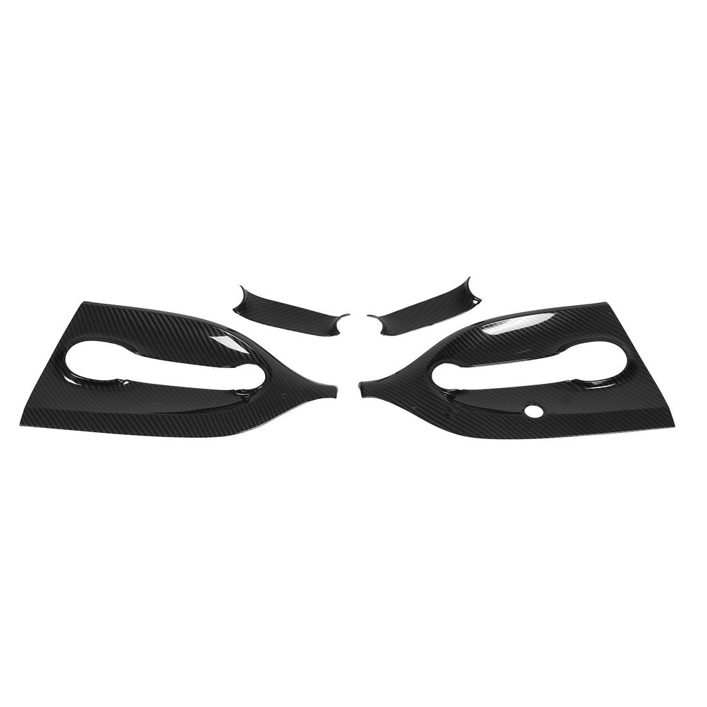 Exterior Door Handle Bowl Cover Kit Carbon Fiber Color Replacement for Smart Fortwo C453 A453 2016‑2021