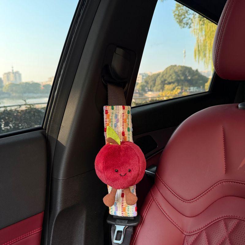 Cute Car Fruit-Themed Seatbelt Shoulder Pads, Seatbelt Protectors, Car Interior Decorations, Anti-Neck Strangulation for Women