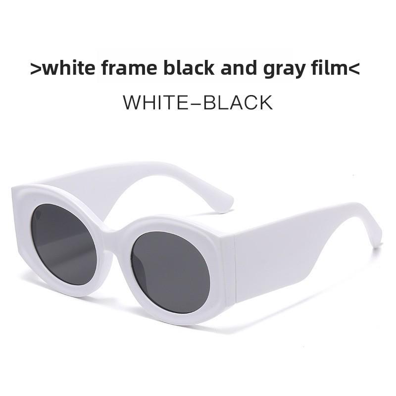 Elliptical Sunglasses Women Men Uv400 Optical Pc Frame For Fashion Travel