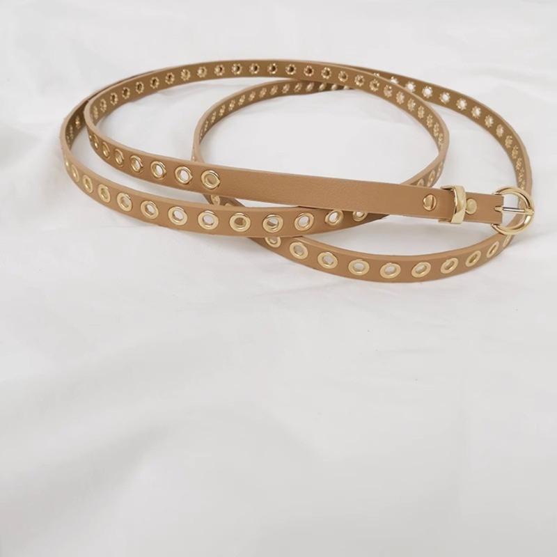 Modifiable Double Cycle Faux leather belt Bind Plan For Men And Women