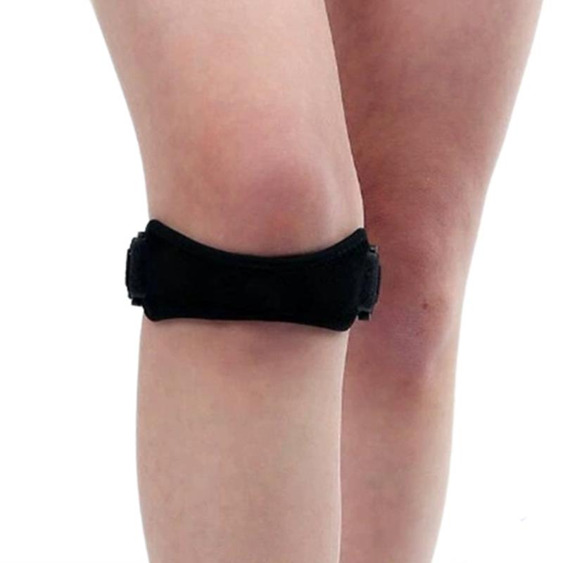 1PC Sport Patella Strap Shock Absorption Adjustable Running Cycling Basketball Knee Brace Professional Compression Knee Pad