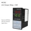SSR Output PID Thermostat Temperature Controller ℃/℉ Fit for Universal Thermocouple Pt100 RTD Waterproof MC401 85-265VAC
