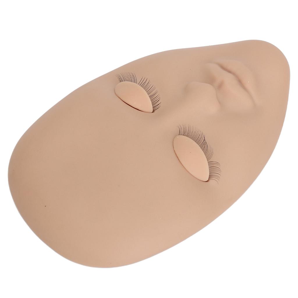 Wimpernverlängerung Gesichtsmannequin 3 Paare Abnehmbare Augenlider Einlagige Wimpernverlängerung Gesichtsmodell Hautfarbe