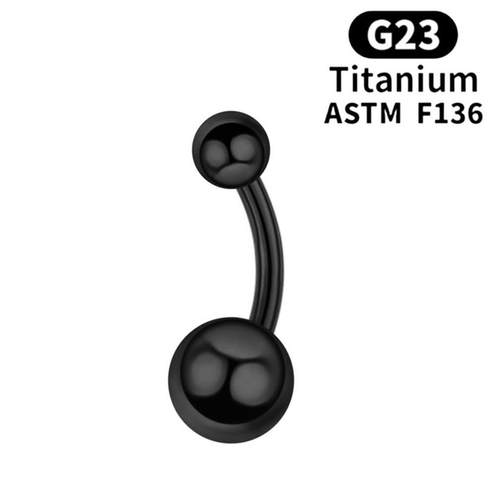 Titanium Alloy Navel Ring External Thread Body Jewelry F136 Navel Stud  Body Piercing