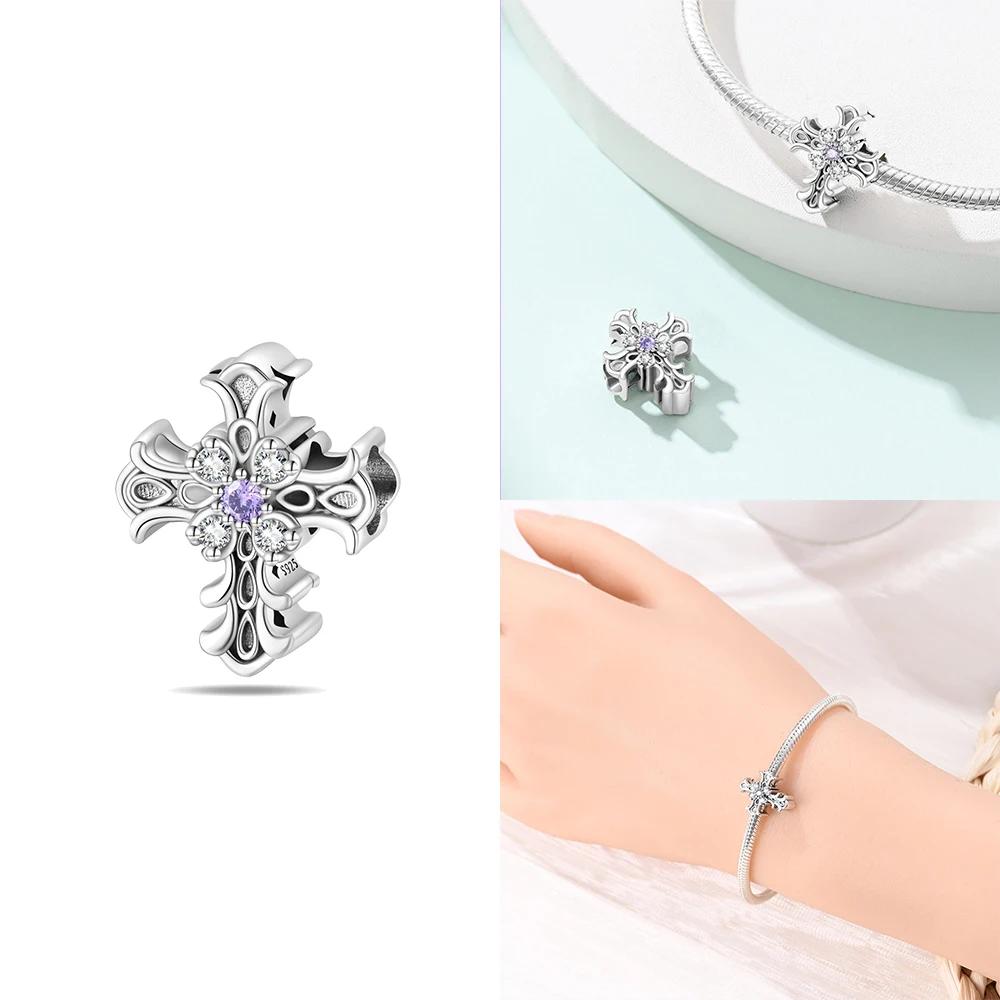 Heart Zircon Charms Original Classic Copper Plated Lotus Angel Beads Fitbracelets Women Diy Jewelry Fine Gifts Jewelry