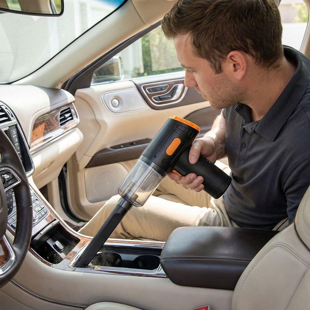 Powerful Suction Wireless Vacuum Cleaner Wet & Dry Portable Vacuum Cleaner  Car Use