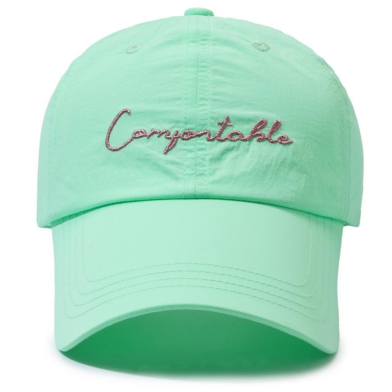 Spring Summer Thin Quick-Drying Candy Colored Baseball Cap Female Letter Sunshade Cap