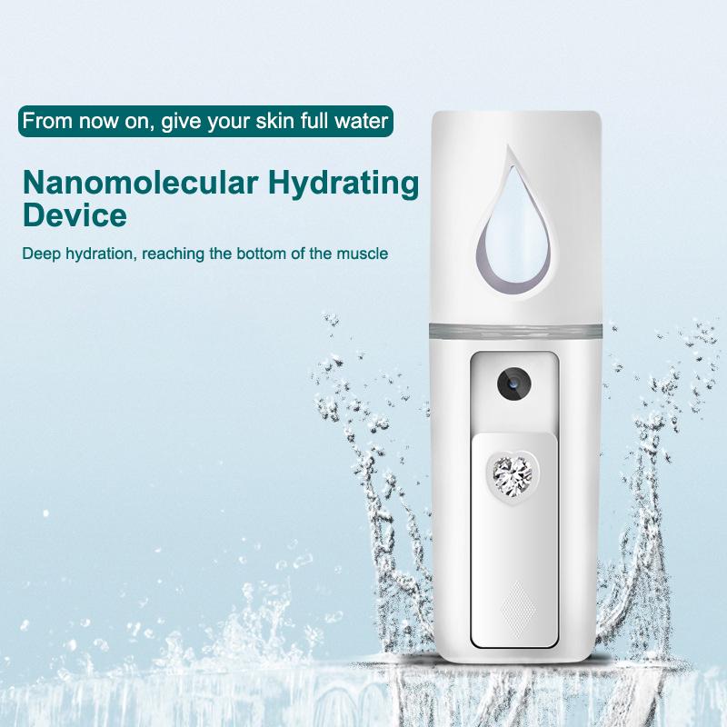 20ml Face Steamer Air Humidifier Mini Nano Facial Sprayer NebulizerPortable Hydrating Anti-aging Wrinkle Women Beauty Skin Care