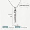 Vajra Stainless Steel Men's Necklace Pendant - Colorfast, Retro, Personalized, Trendy European & American Style Jewelry, Sweater Chain.