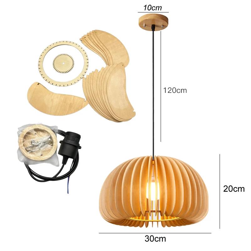 Bamboo Pendant Lights Hand Woven Ceiling Weaving Chandelier Lamp Rattan Wicker Hanging LED Fixtures Home Bedroom Bamboo Art Lamp