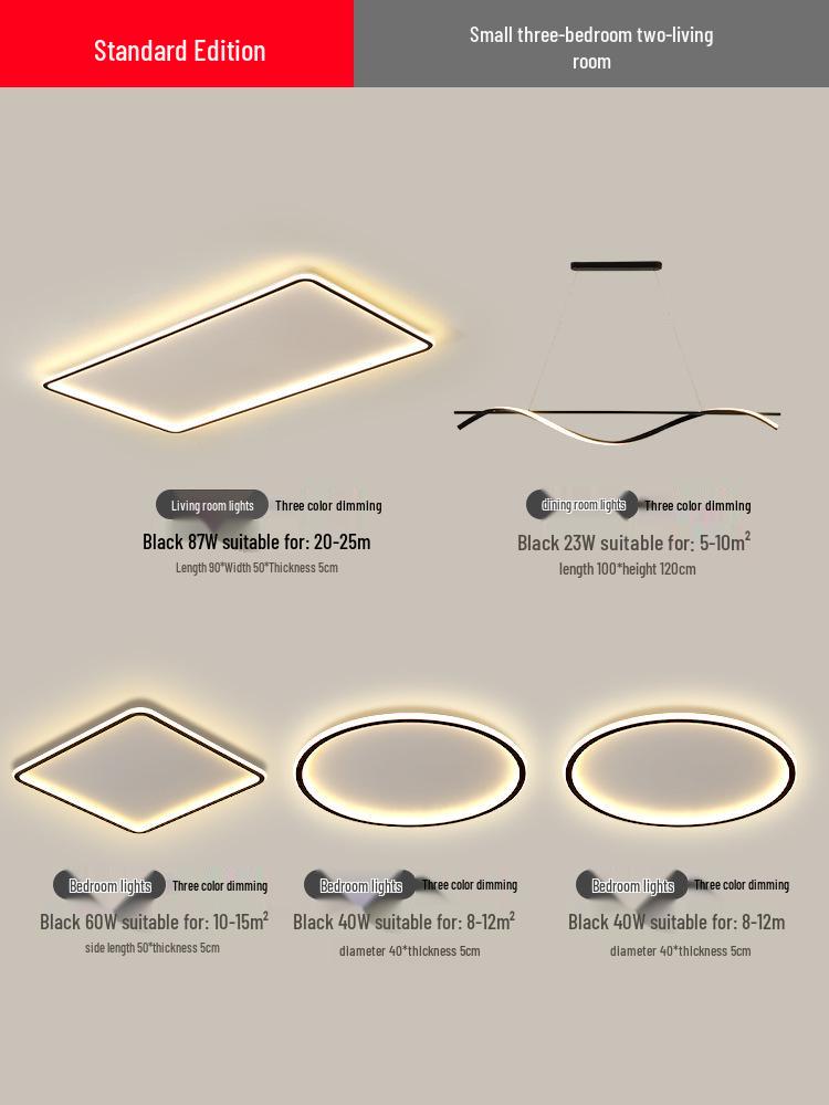 2025 Modern LED Ceiling Light with Remote Control - Minimalist Style for Master Bedroom & Living Room