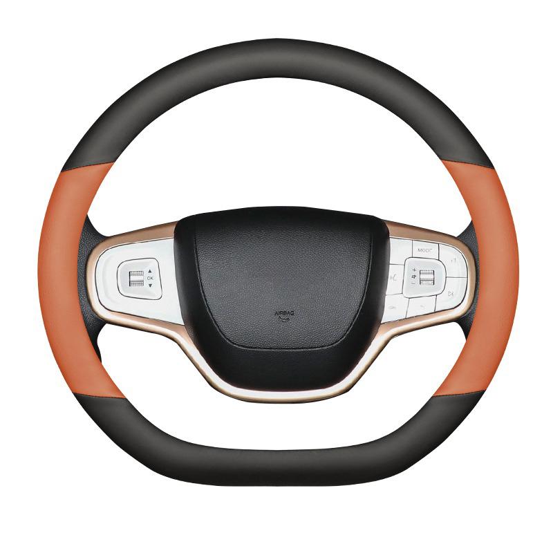 For Kaiyi Shiyue Car Auto Steering Wheel Cover Wrap Leather Ultra-thin Anti Slip Car Handle Covers 4 Season Interior Accessories