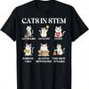 Lustiges Wissenschafts-Meme Katzen in MINT-Wissenschaftler Nerds Katzenliebhaber T-Shirt Für Männer Frauen S S