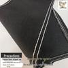 10-Piece Black Non-Stretch Denim Fabric for All-Season Clothing and Pants