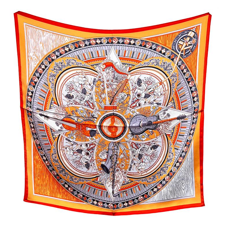 Spring And Autumn Classical High-Grade Silk Silk Scarf Women'S Thin Scarf Elegant Light Luxury High-End Shawl