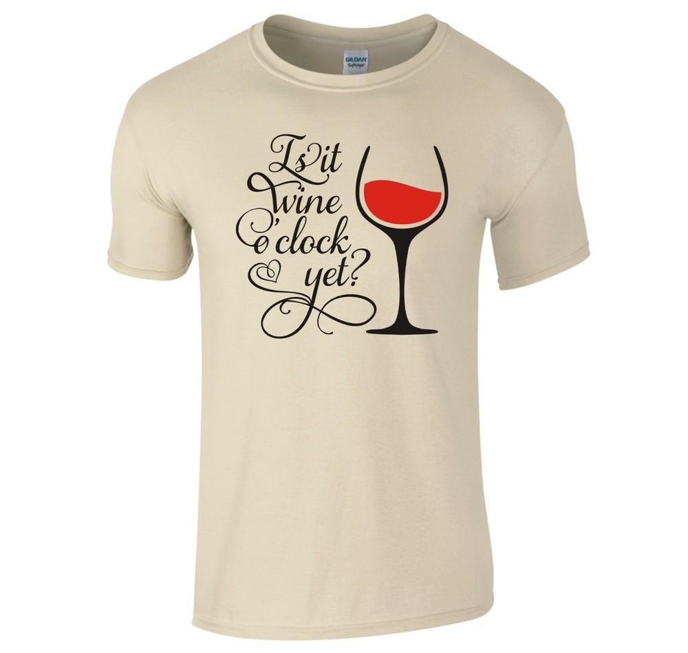 Funny Drinks Is It Wine O Clock Yet Tshirt