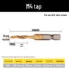 Cobalt Drill-Tap Combo for Stainless Steel: Taper Tap Set with Integrated Drilling and Thread Tapping.