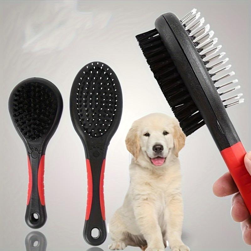 1pc Dog Brush Pet Grooming Comb Double Sided Pin Cleans For Pets Shedding And Dirt Grooming Tool Cat Grooming Supplies