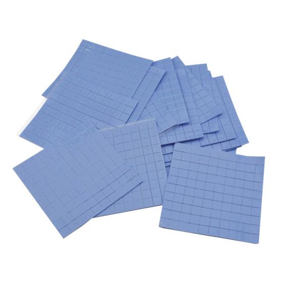 100 Stück 10 x 10 x 1 mm Wärmeleitpad, GPU-Kühlkörper, kühlendes, leitfähiges Silikonkissen