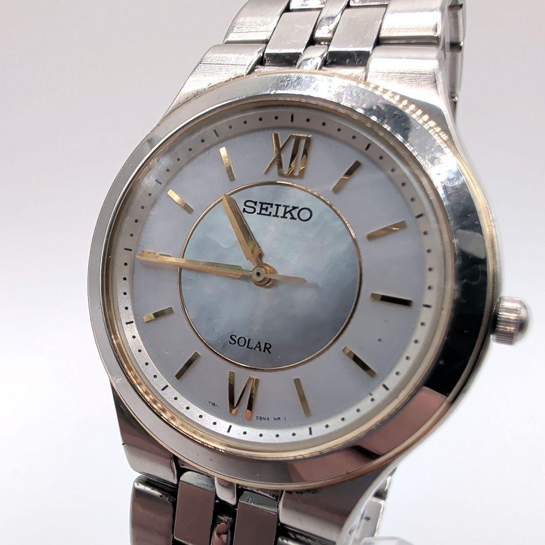 Working item SEIKO V181-0AY0 Solar Shell Dial