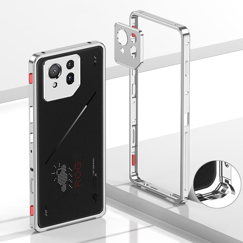 Pro Asus ROG Phone 9 Pro 5G/Phone 9 5G Nárazníky Kovový Rám Kryt pro Odvod Tepla s Ochranným Sklem Objektivu Fotoaparátu