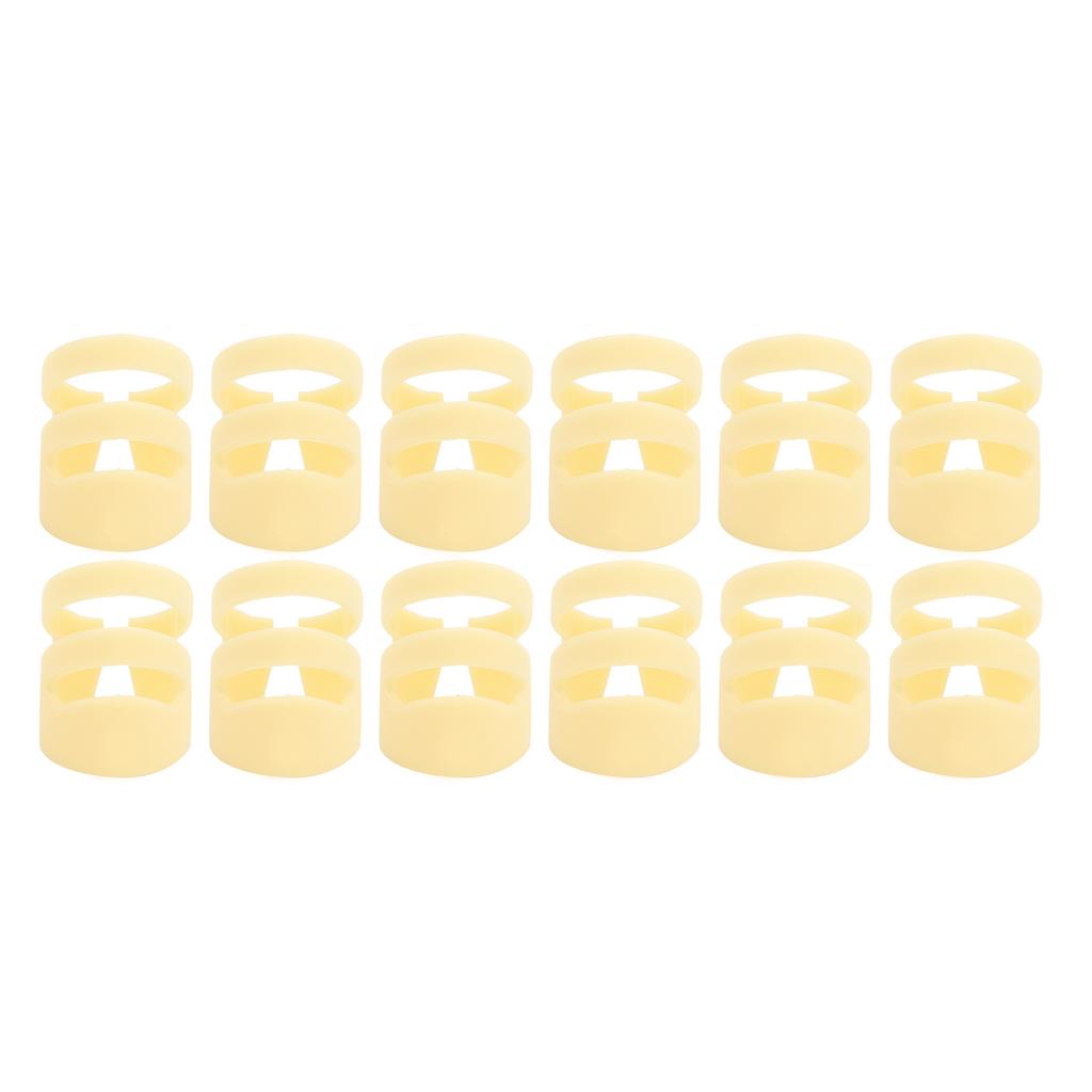 12Pcs Finger Pick Guitar Fingertip Protectors Thumb Forefinger Stringed Instrument Fitting